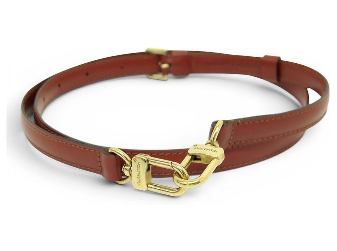 NEW LOUIS VUITTON SHOULDER STRAP 16MM ADJUSTABLE J00273 FOR EPI LEATHER BAG Brown