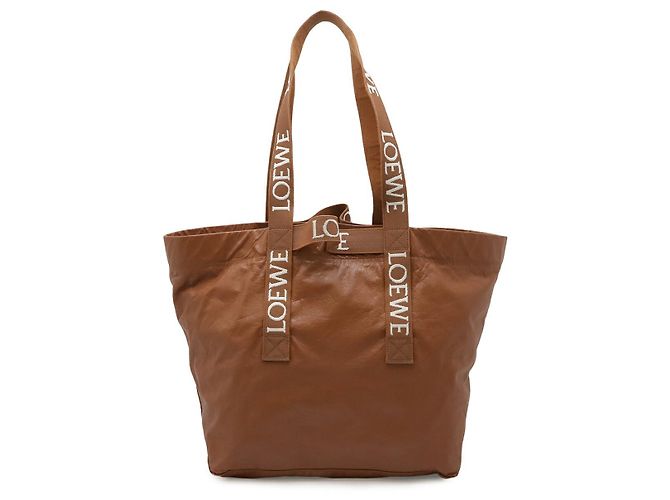 Borsa a tracolla shopper pieghevole Loewe Marrone
