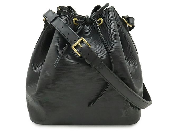 Borsa a Spalla Louis Vuitton Epi Petit Noe Nera Nero