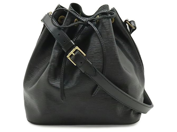 Borsa a Spalla Louis Vuitton Epi Petit Noe Nera Nero