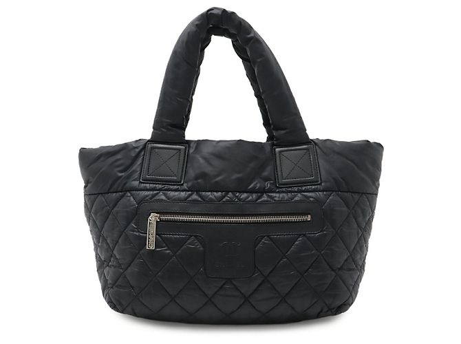 Tote Chanel Coco Cocoon Small in Nylon e Pelle Nero