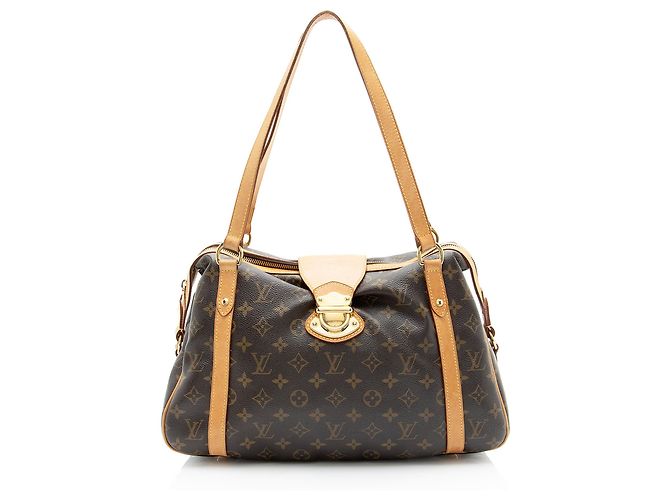 Bolsa de Ombro Louis Vuitton Monogram Canvas Stresa PM Marrom