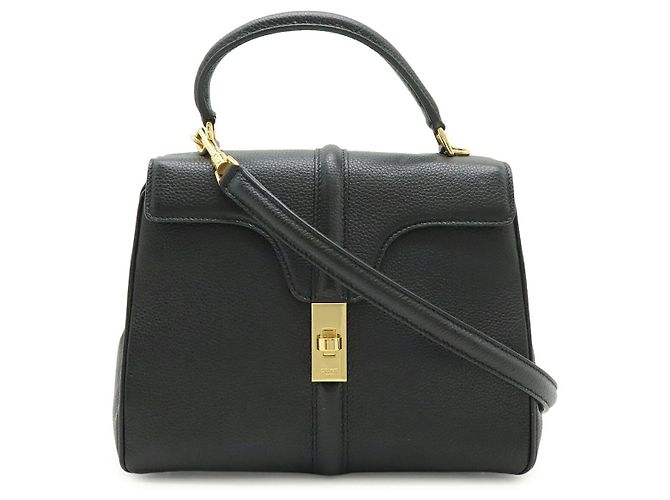 Céline Celine 16 Small Lederhandtasche Schwarz