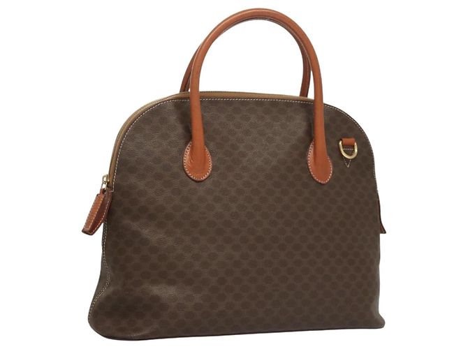 Céline Celine Macadam Macadam mit Leder Large Braun