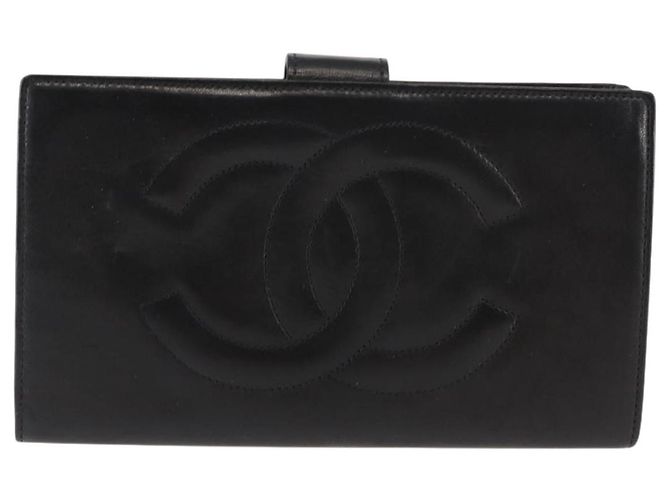 Chanel Timeless CC French Leather Long Black