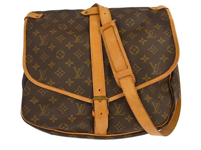 Louis Vuitton Saumur Monogram Canvas 35 Marrone
