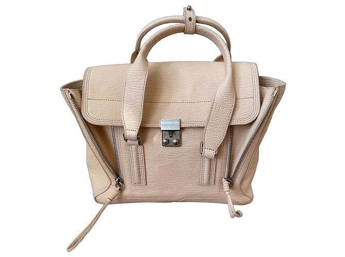 3.1 Phillip Lim Pashli Small Satchel Bag Beige Leather