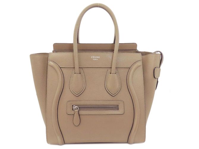 Céline Bolsa Micro Luggage Celine Marrom