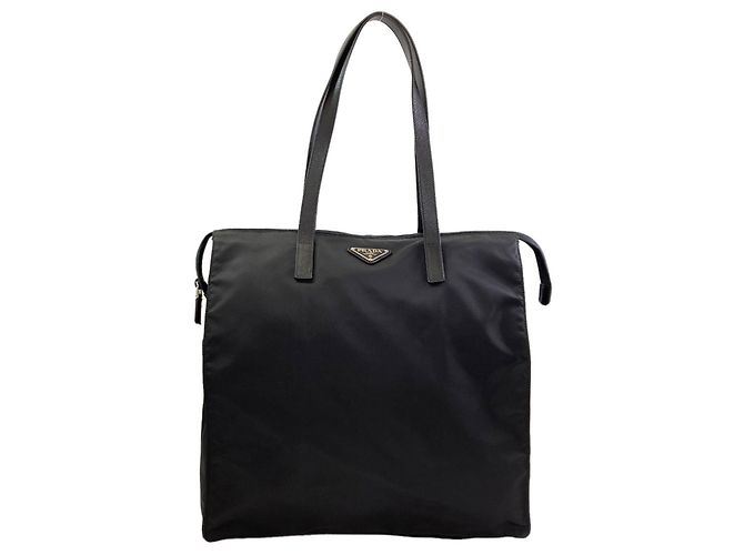 Borsa Tote Prada 1BG132 Logo Hardware Nero