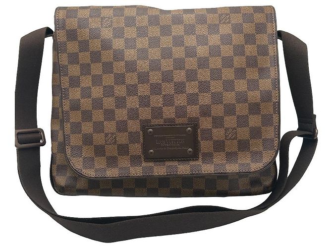 Borsa Louis Vuitton Brooklyn Damier MM Marrone
