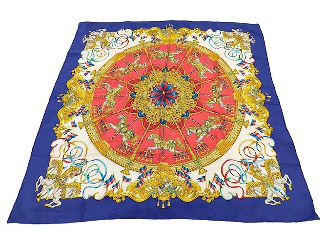 Hermès Hermes Carré 90 Seta multicolore 90 x 90
