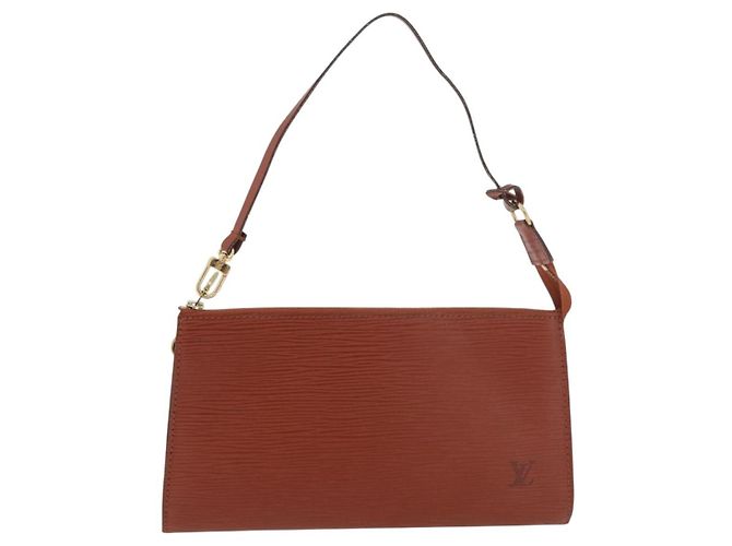 Louis Vuitton Pochette Accessoires Epi Leather Marron