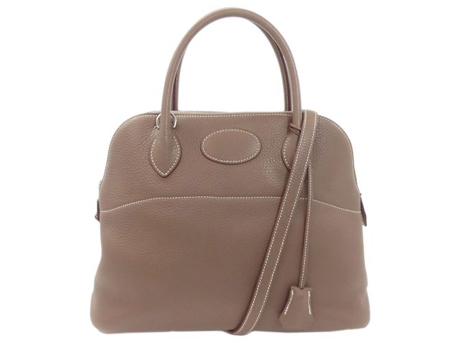 Hermès Hermes Bolide 31 Handtasche in Etoupe Gray Taupe