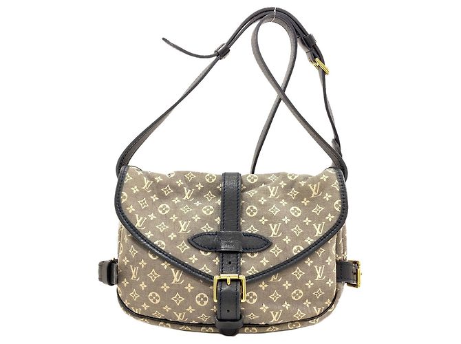 Bolsa de Ombro Louis Vuitton Saumur PM Preto