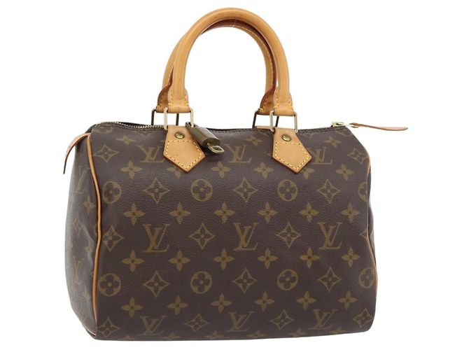 LOUIS VUITTON Bolsa Monogram Speedy 25 M41528 LV Auth 181845SAV Monograma