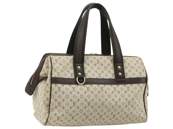 LOUIS VUITTON Bolso Monogram Mini Josephine GM Khaki M92310 LV Auth BA12962 Caqui