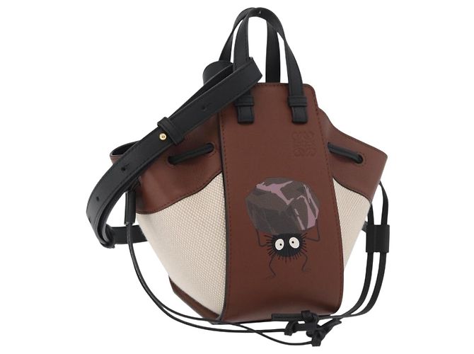 LOEWE × Studio Ghibli Spirited Away Soot Sprites Hammock Mini Auth 167357SM Beige