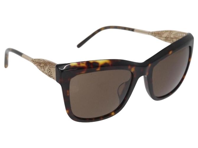 Occhiali da sole BURBERRY Tortoise in plastica Brown Auth BA13227 Marrone