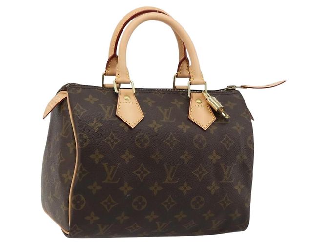 LOUIS VUITTON Bolsa Monogram Speedy 25 M41528 LV Auth 181842SAV Monograma