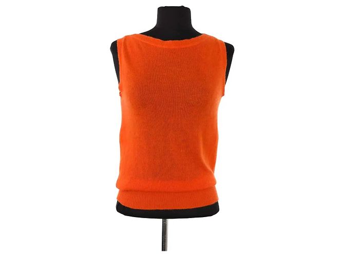 Louis Vuitton Top sem mangas laranja