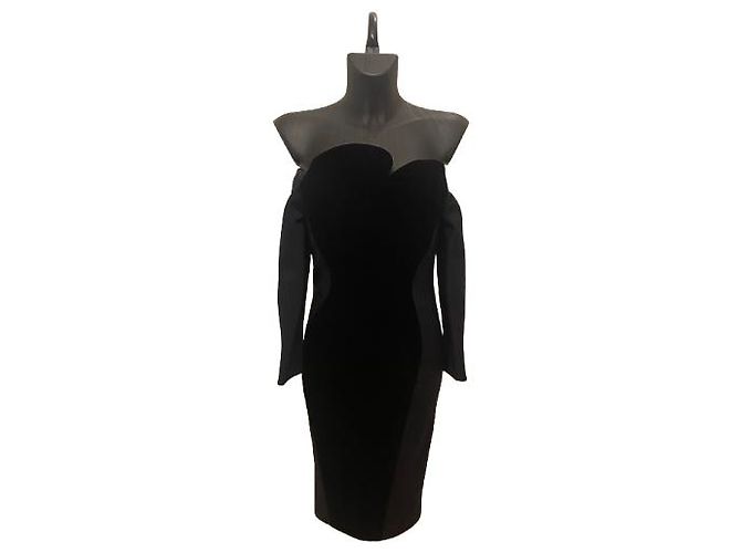 Abito Haute Couture Givenchy in velluto e seta blu navy FW2020