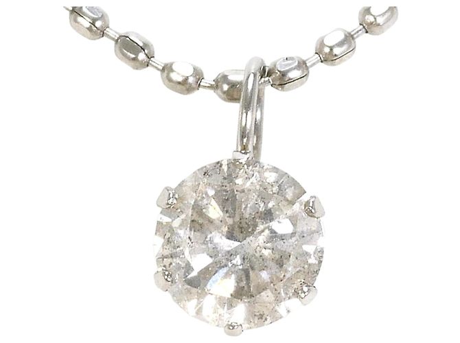 Autre Marque PT900 Platin-Halskette mit Diamant
