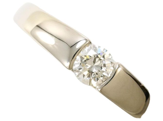 Autre Marque Platinring mit Diamant 