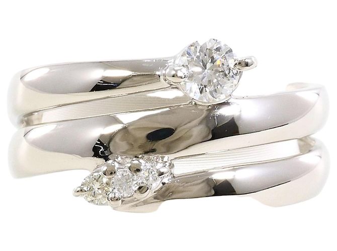 Autre Marque Platin-Diamant-Ring 