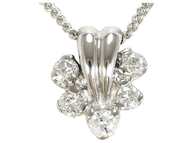 Autre Marque PT850 Platin-Halskette mit Diamant