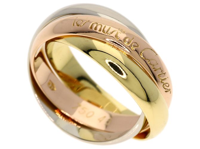 Anello Trinity Cartier in oro giallo rosa e bianco