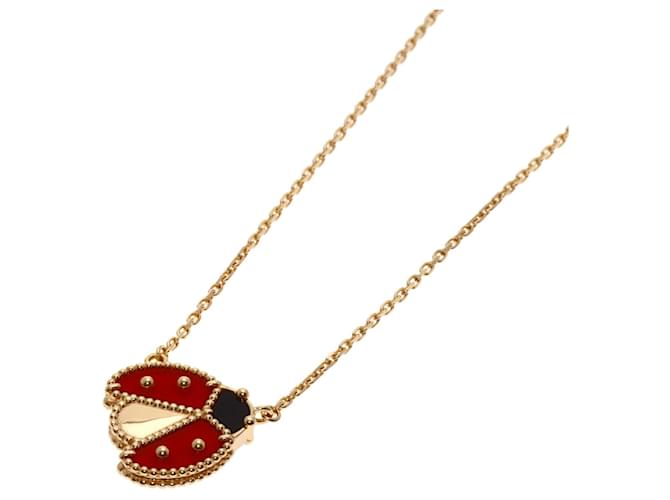 Collana Lucky Spring Open Wing Ladybug di Van Cleef & Arpels in oro rosa 18K 