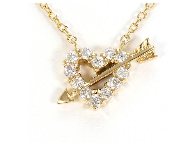 Autre Marque Collana in oro giallo 10K con diamante D'oro