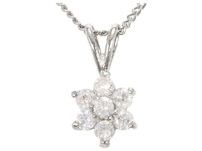 Autre Marque Collar de platino PT850 con diamante