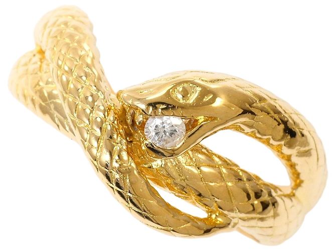 Autre Marque 18K Gelbgold Diamantring Golden