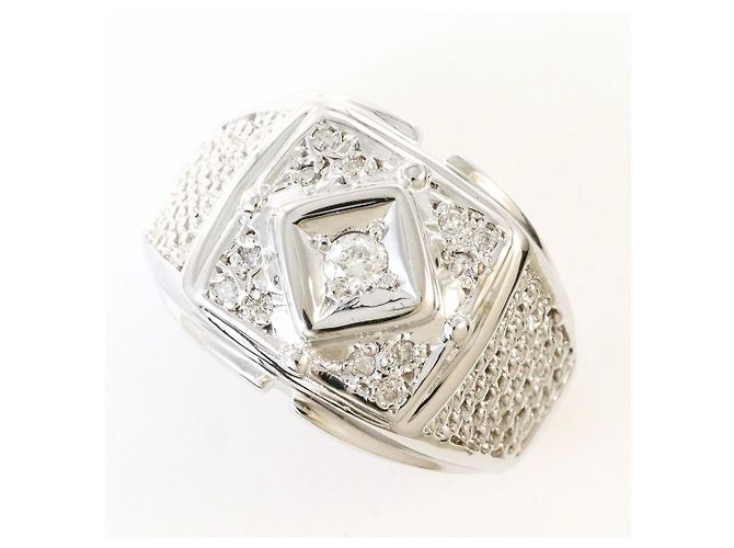 Autre Marque Diamantring aus Weißgold Golden