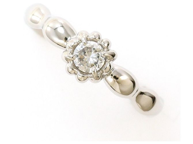 Autre Marque PT900 Platinring mit Diamant