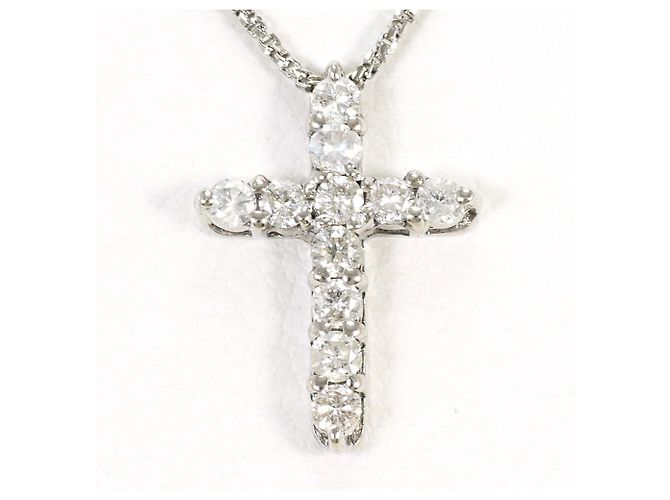 Autre Marque Collana in oro bianco 10K e diamanti D'oro