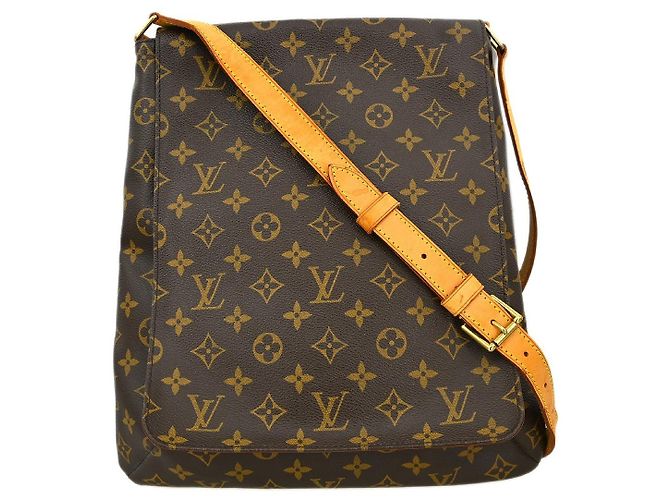 Borsa Musette Salsa Louis Vuitton in Canvas Monogram GM Marrone