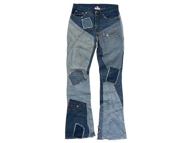 JEANS VINTAGE PATCHWORK DOLCE & GABBANA Blu 