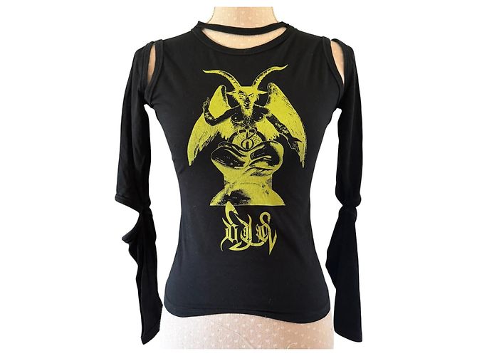 VERSACE JEANS COUTURE BAPHOMET MANICA LUNGHISSIMA Nero