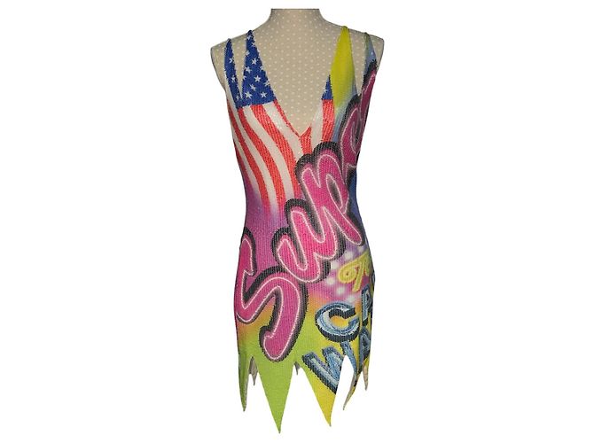 MOSCHINO 2016 SUPER PRINTED DRESS Mehrfarben