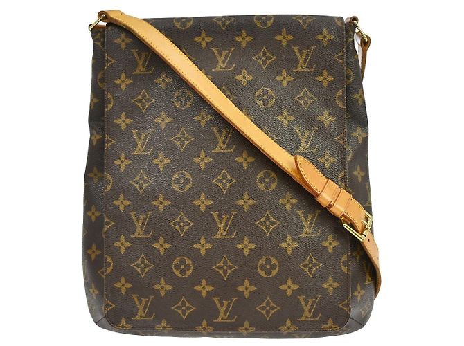 Borsa Musette Salsa Louis Vuitton in Canvas Monogram GM Marrone