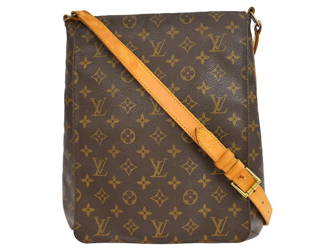 Borsa Musette Salsa Louis Vuitton in Canvas Monogram GM Marrone