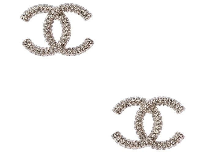 Joyas CHANEL CC de Cristal Plata - 103525