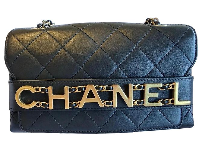 Bolso Chanel Matelassé de cuero negro