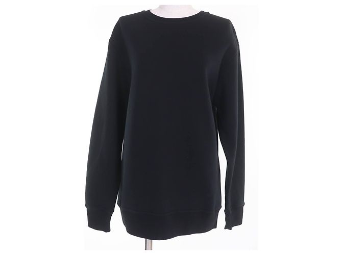 Autre Marque PATOU Sweatshirt aus Baumwolle mit Logo auf dem Rücken Schwarz