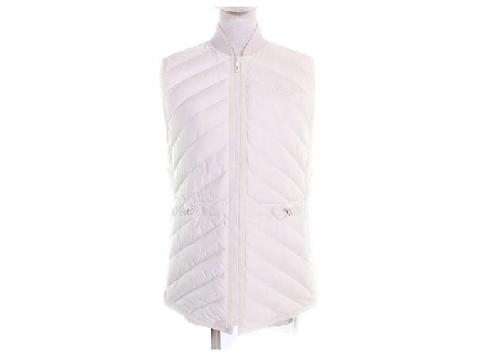 Hermès Hermes Polyester Daunenweste Weiß