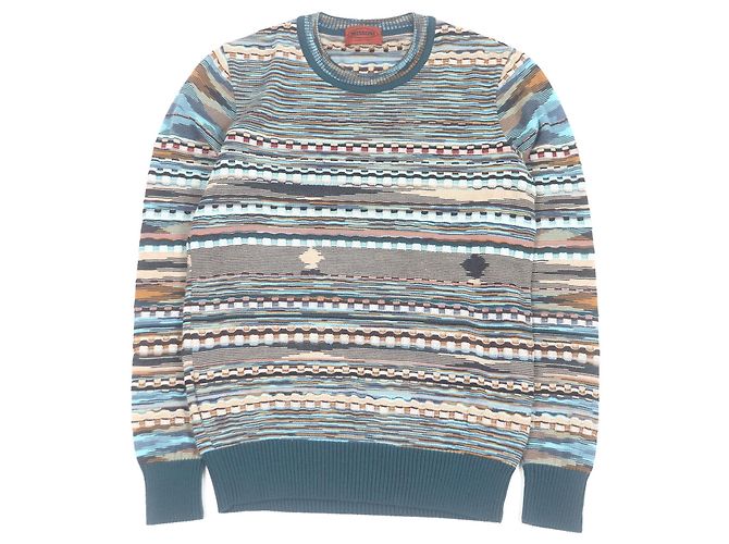 Autre Marque Missoni Wollstrickpullover Blau