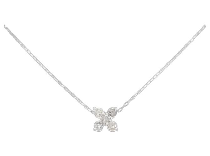 Autre Marque Collana in oro bianco e diamanti Au750 Argento