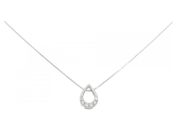Autre Marque Collar de Diamante Pt900 Pt850 Plata